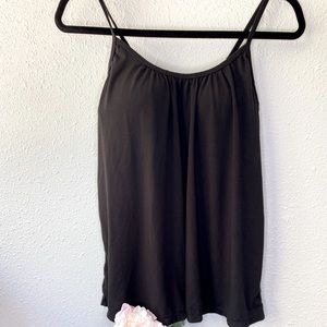 Basic Black Tank with Built in Bra!